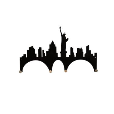 Imagem de Porta Chaves Mdf Ny 4 Suportes