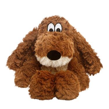 Imagem de Cachorro de pelúcia, fofo, fofo, com olhos grandes, pelúcia macia, 26,5 cm