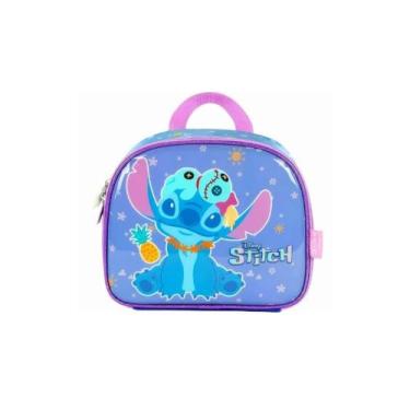 Imagem de Lancheira Escolar Infantil Stitch Aloha Térmica com Alças - Luxcel, Vi