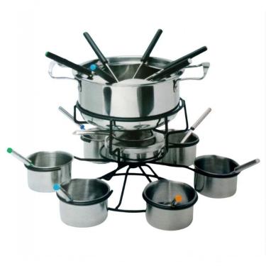 Imagem de Conjunto Rechaud Fondue Completo 16cm Mimo 22 Peças Inox