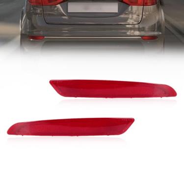 Imagem de JESYMBX Luz de freio refletor de para-choque traseiro para Ford Fiesta Sedan 2014-2019 BS7Z13A565B BS7Z13A565A esquerda e direita