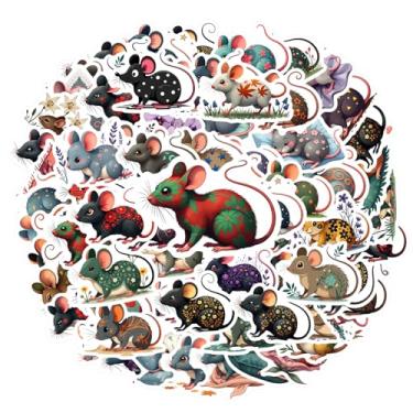 Imagem de 70 peças adesivos de animais fofos elementos da natureza brinquedos coloridos para telefone faça você mesmo, laptop, scrapbook, bicicleta, laptop, bagagem, álbum de recortes, adesivo diário