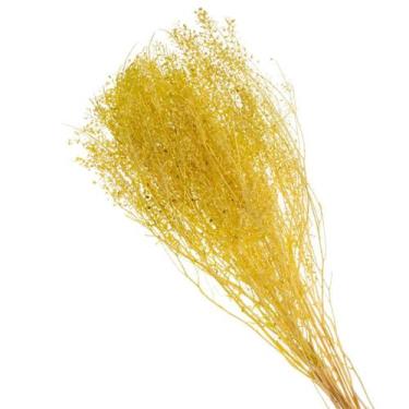 Imagem de Buque de Flores Secas Sementinha Verde - Pense Flores, Amarelo