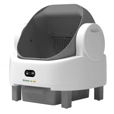 Imagem de Gimars Caixa de areia branca para gatos inteligente aberta