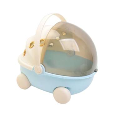 Imagem de Bothyi Bolsa de Transporte Aquecida para Pássaros, Gaiola para Pequenos Animais com Velocidade de Aquecimento Ajustável, Aconchegante para Araras E Per, azul