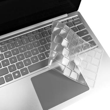 Imagem de OHGO Capa protetora de teclado transparente ultrafina para laptop Microsoft Surface de 13 polegadas versão 2025 Copilot+ PC Snapdragon X Plus e Laptop/tablet 2 em 1 Surface Pro de 12 polegadas 2025