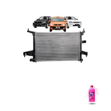 Imagem de Kit Radiador GM Corsa Classic 10> com Aditivo Radiador Visconde RV Extra Rosa