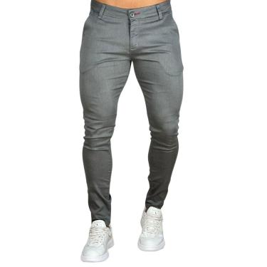 Imagem de Calça Alfaiataria Cinza Claro Masculina Skinny - Paladho´s-Masculino