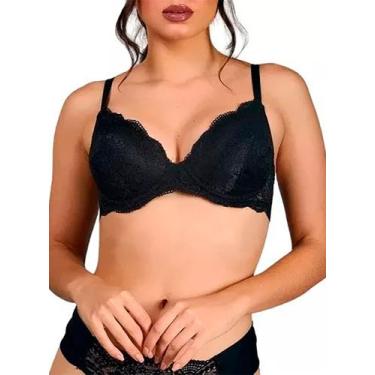 Imagem de Sutiã Estruturado Duloren 831311 Com Bojo e Aro Renda e Microfibra T. 