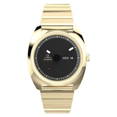 Imagem de Relógio Q Timex 1975 Enigma Tw2y34400 Dourado