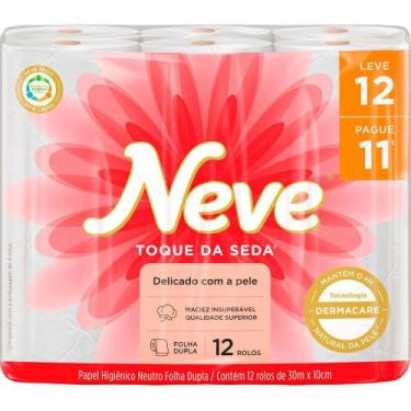 Imagem de Papel Higiênico Folha Dupla Neve 12 Rolos 30m