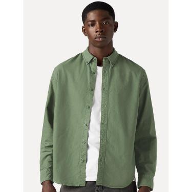 Imagem de Camisa Levis Masculina Relaxed Oxford Authentic Button Down Verde-Masculino