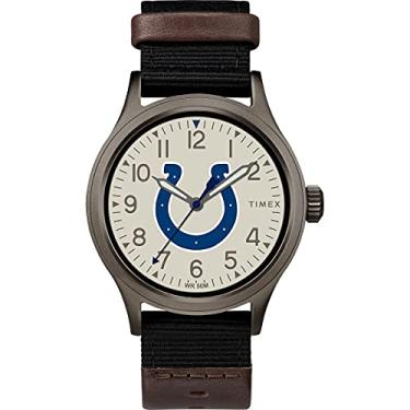 Imagem de Timex Relógio masculino Indianapolis Colts Clutch, Indianapolis Colts, One Size,