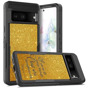 Imagem de BBSujane Capa para celular Google Pixel 7 6,3 polegadas Pixel 7 capas finas douradas bíblia Pixel 7 capa de silicone fina capa de proteção robusta para Google Pixel 7 capa à prova de choque versão