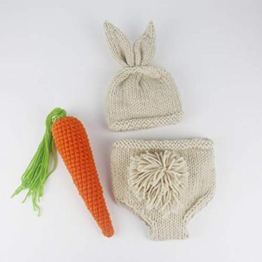 Imagem de Generic Adereços para Fotografia de bebê Recém-nascido Infantil Menino Menina Roupas Fotográficas de Malha Macio e Confortável Material de Algodão de crochê Perfeito para Primeiras Fotos de (a)