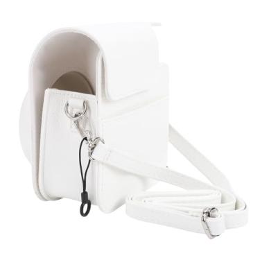 Imagem de RiToEasysports Bolsa para Câmera Instantânea Capa Protetora de Couro PU Com Capa Removível para Mini 41 Compacto Portátil Alça de Ombro Companheiro de Viagem