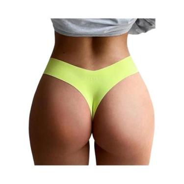 Imagem de Calcinha Sem Costura plus Size Para Mulheres, G String De Seda Gelada,