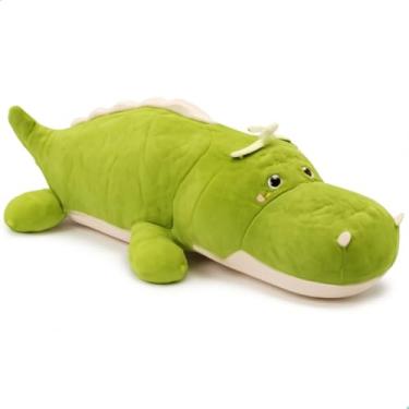 Imagem de Pelúcia Jacaré 60cm Antialérgico Premium Lavável com Zíper – Super Macio (VERDE)
