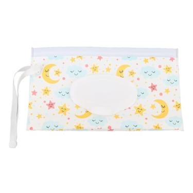 Imagem de CUOFYUNL Bolsas para lenços umedecidos para bebês, dispensador portátil de lenços umedecidos, recipiente de viagem para lenços umedecidos com tampa e zíperes para compras em casa