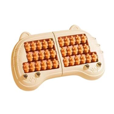 Imagem de Fenteer Rolo de massagem para os pés com suporte para o arco plantar, roda de massagem muscular profunda, rolo para fáscia plantar, Laranja