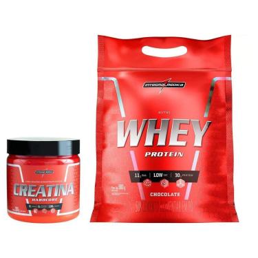 Imagem de Creatina Mono-hidratada Integralmédica Hardcore - 300g + Nutri Whey Protein Refil 900g-Unissex