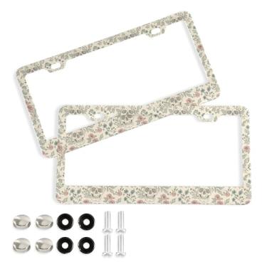 Imagem de SEHANY Molduras de placa de carro estilo gótico, moldura de placa de carro de alumínio à prova de ferrugem com furos e parafusos elípticos serve para veículos padrão dos EUA tamanho acessórios de