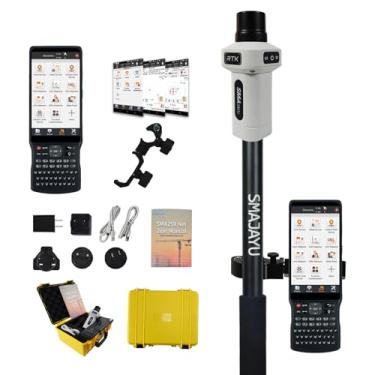 Imagem de Sistema de levantamento SMA25R Net GNSS RTK, receptor portátil de posicionamento de alta precisão com coletor, conexão CORS, precisão de 10 cm por PPP, compensação de inclinação, para levantamento de