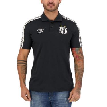 Imagem de Camisa Polo Umbro Santos Viagem 2022 Masculina-Masculino