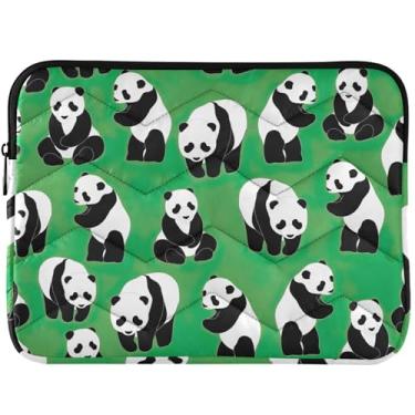 Imagem de Capa fofa para laptop verde panda para MacBook Air 13 polegadas capa protetora para notebook capa universal 13-14 polegadas