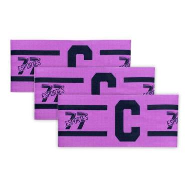 Imagem de Kit 3 Braçadeira Faixa Capitão 77 Impressão Digital Fechamento tiras a