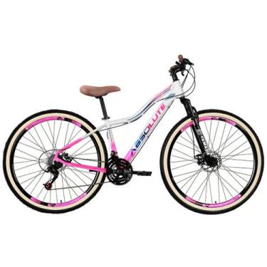 Imagem de Bike Feminina Aro 29 Absolute Hera 2023 21V Freio a Disco, Branco, Ros