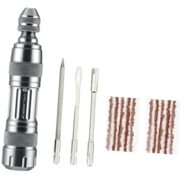 Imagem de KiBcsLic Kit de Reparo de Pneus Sem Câmara para Bicicleta - Acessórios, Peças de Reparo, Eficiência, Instalação Simples, Prata