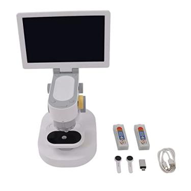 Imagem de Microscópio digital Ferramenta de microscópio de inspeção de microscópio USB Alta ampliação 100X 600X 1200X Fonte de luz LED ajustável para crianças Alunos Escola em casa