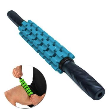 Imagem de Bastao Miofascial Pilates Yoga Massagem Liberaçao Cor Azul