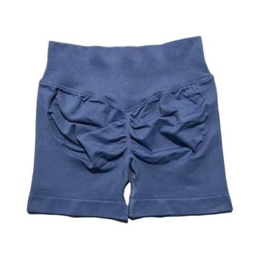 Imagem de Shorts De Yoga Femininos De Cintura Alta Para Fitness E Treino, Com Ef