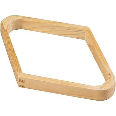 Imagem de Rack de bolas triangulares, triângulos de piscina, rack de bilhar de diamante de madeira 9 bolas rack de diamante mesa de bilhar rack de bola triangular