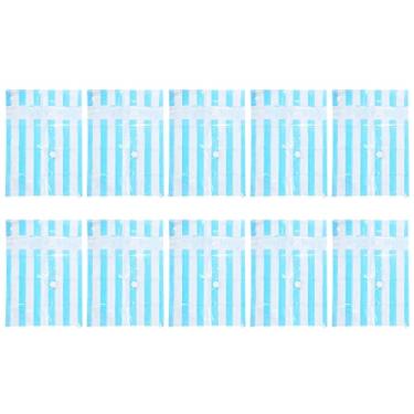 Imagem de Sacos de armazenamento a vácuo Sacos comprimidos que economizam espaço com entrada de ar de rosca de 3,5 cm para armazenamento de viagens e organização doméstica Conjunto de 10 (50 * 70)