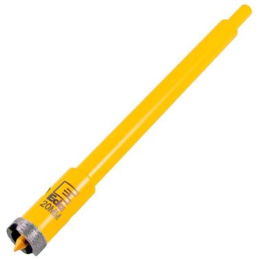 Imagem de Serra Copo Diamantada 20Mm Com Haste Pino Guia