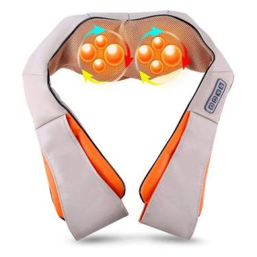 Imagem de shiatsu infravermelho aquecido amassar carro/casa massagem cervical vo