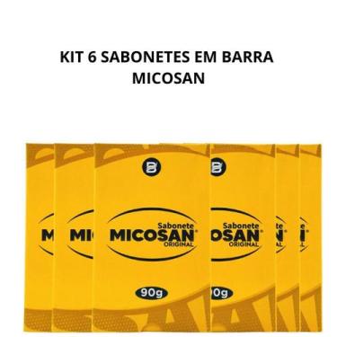Imagem de Kit 6 Sabonetes em Barra Micosan Original 90g  Clareador
