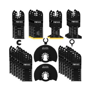 Imagem de Conjunto De 27 Lâminas De Serra Oscilante Multiferramenta Com Dentes D