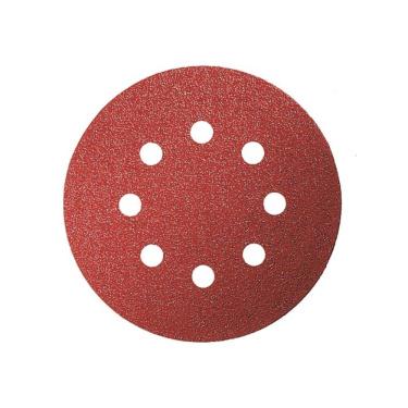 Imagem de Disco De Lixa Velcro 125mm (unidade) Vermelho Grão:#150