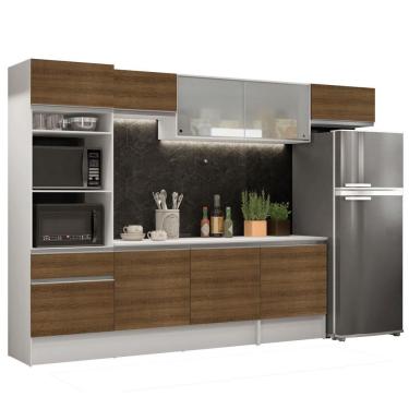 Imagem de Cozinha Completa Madesa Topazio Armário Balcão Tampo Rústico