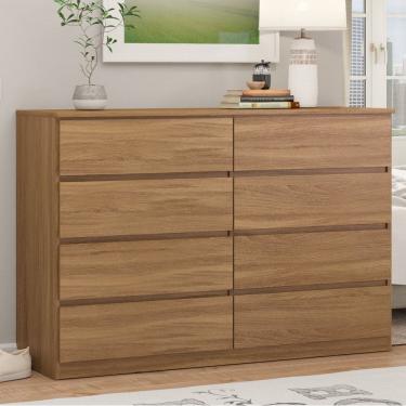 Imagem de Cômoda para Quarto 8 Gavetas Sintra Amendola Touch