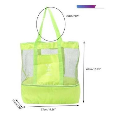 Imagem de Bolsa Praia Com Cooler Embutido Play E Joy Varias Cores, Verde