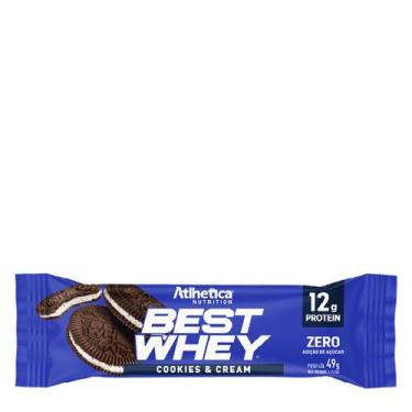 Imagem de Barra Proteina Best Whey Cookies Cream Atlhetica 49g