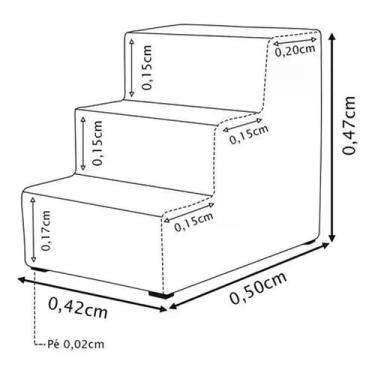 Imagem de Escadinha Para Pet Escada Filhotinhos Subir No Sofá E Cama - Móveis Ma