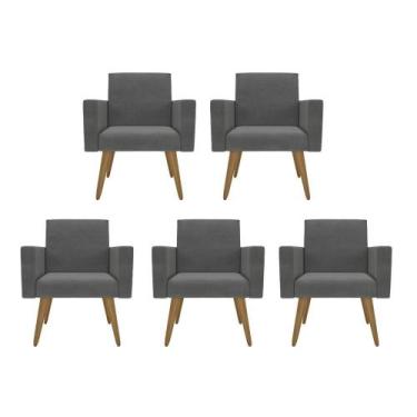 Imagem de Kit 5 Poltronas: Elegância E Glamur Absolutos No Salão - Móveis Mafer,