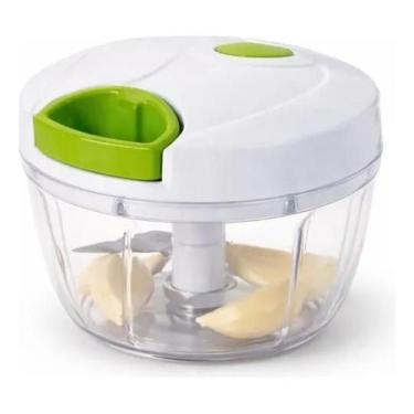 Imagem de Triturador Manual 500ml 3 Lâminas Para Alho Cebola Legumes Alimentos C