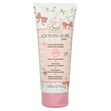 Imagem de Loção Hidratante Corporal Peach 48h Vegano Giovanna Baby 200ml